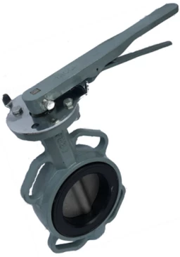 Затвор дисковый поворотный ABRA Ду200 Ру16 BUV-VF863D, межфланцевый, корпус - чугун, диск - нержавеющая сталь, рукоятка, NBR в Ижевске