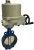 Затвор дисковый поворотный ABRA Ду350 Ру16 BUV-VF826D, межфланцевый, корпус - чугун, диск - чугун, с электроприводом, EPDM в Ижевске